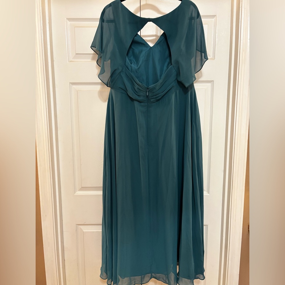 Azazie Deep Teal woman’s Maxi Dress - Picture 5 of 10